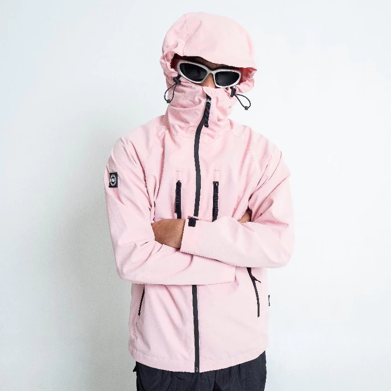 Troublemaker - Jaket Hurricane Pink - Jaket Outdoor Waterproof - Casual Outfit - Jacket Gorpcore