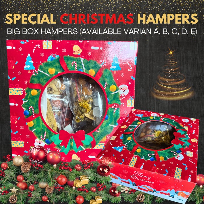 

Special Box Hampers Christmas Parcel Rempah Ciakpo & Dessert Sehat Fresh Langsung Kirim