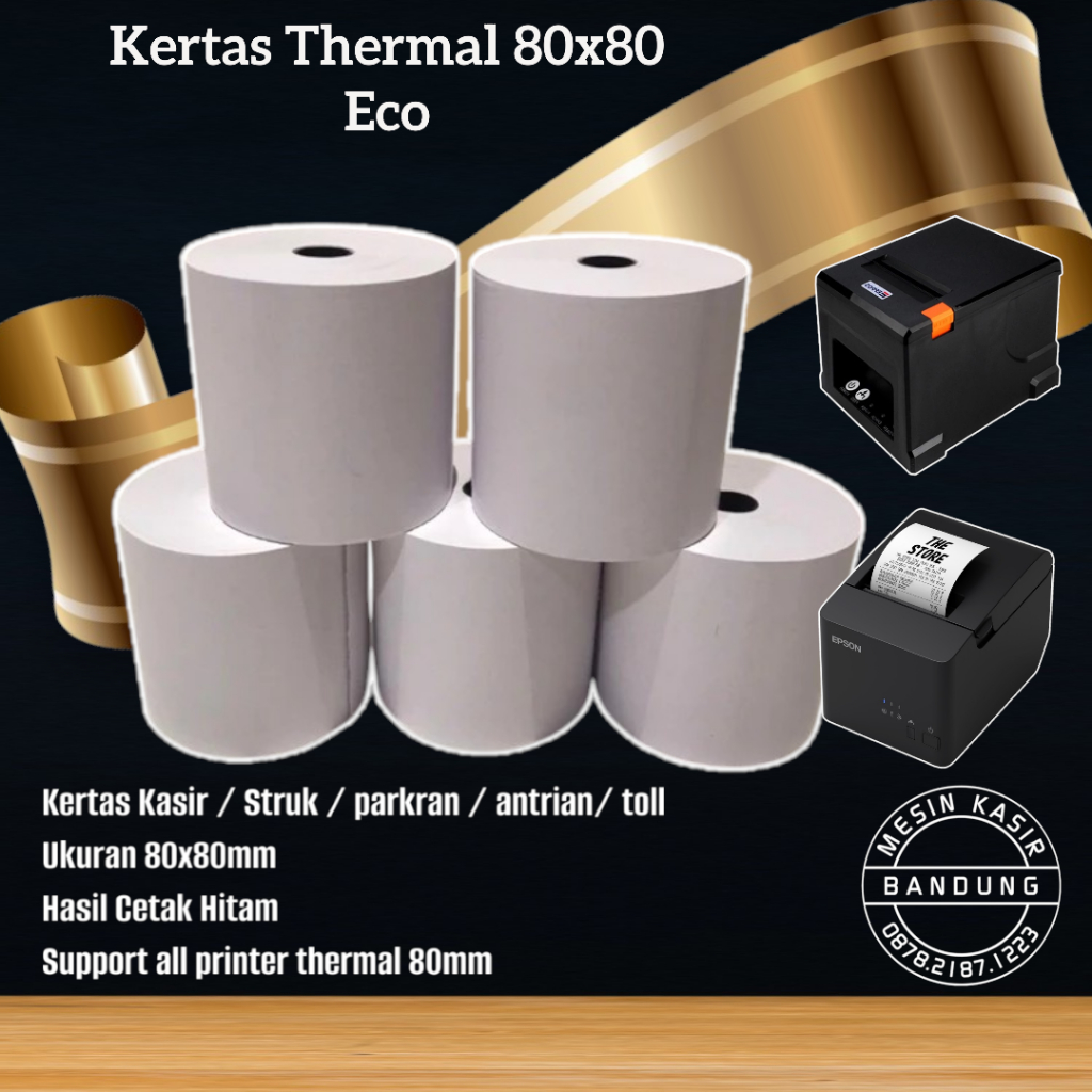 

Kertas Thermal Struk Kasir 80 x 80 WINSTAR / Print Register / MURAH isi BANYAK / TERMURAH