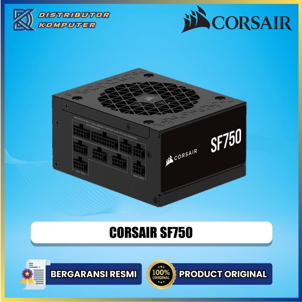 CORSAIR POWER SUPPLY SF SERIES SF750 750 WATT 80 PLUS PLATINUM CERTIFIED SFX PSU