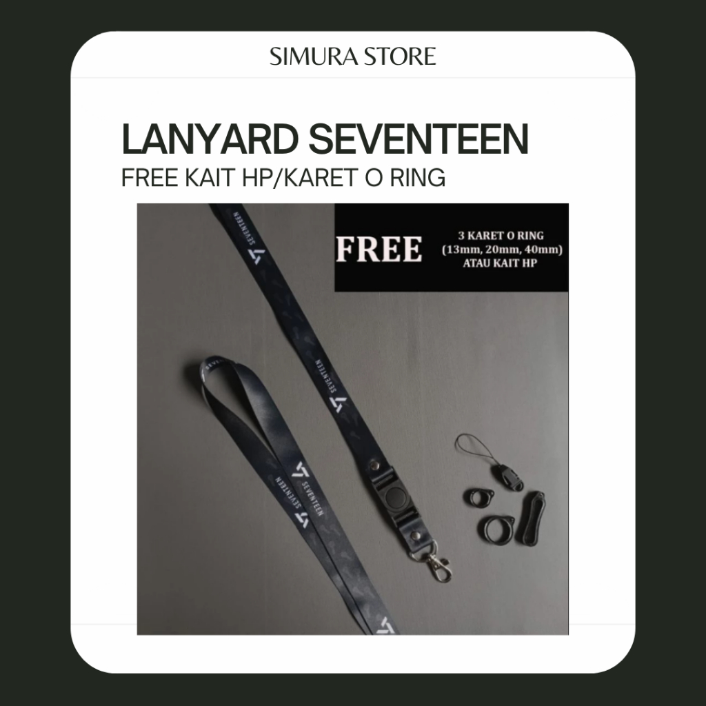 

Gantungan HP - Tali Gantungan HP/Dompet/ID Card Lanyard Seventeen Sbong