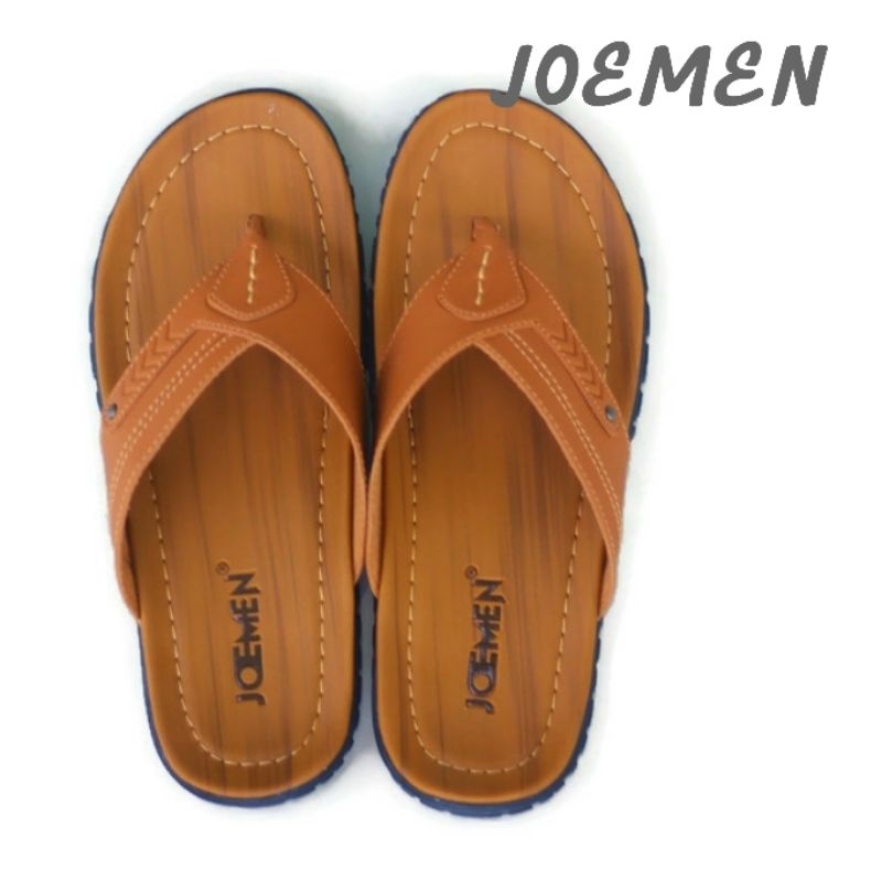 Joemen Sandal Pria Kulit Joemen S 01 Original Pria Jepit