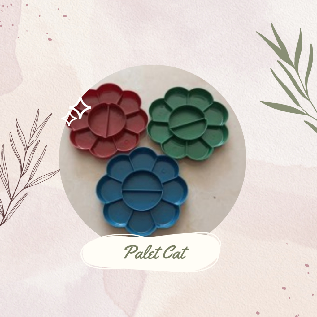 

PALET LUKIS / PIRING CAT AIR MOTIF CANTIK / TEMPAT CAT AIR