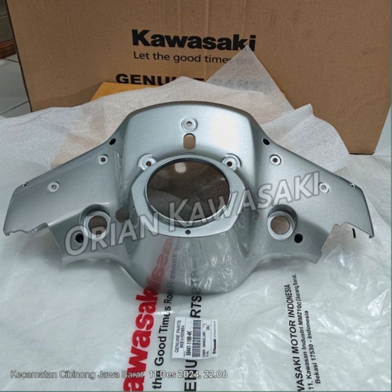 Batok bawah kawasaki kaze r warna silver original