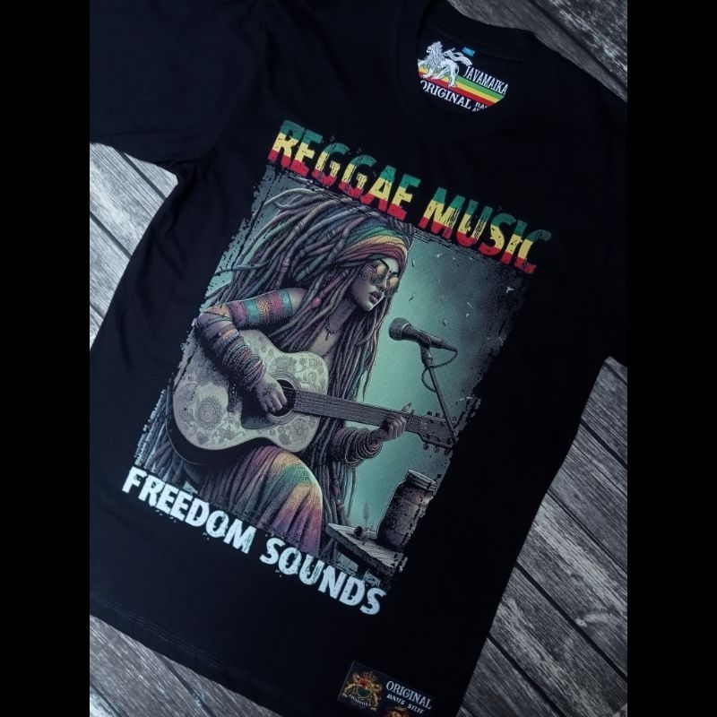 Kaos Reggae Music | Kaos Wanita Reggae Music | Kaos Rasta Wanita | Kaos Reggae Wanita