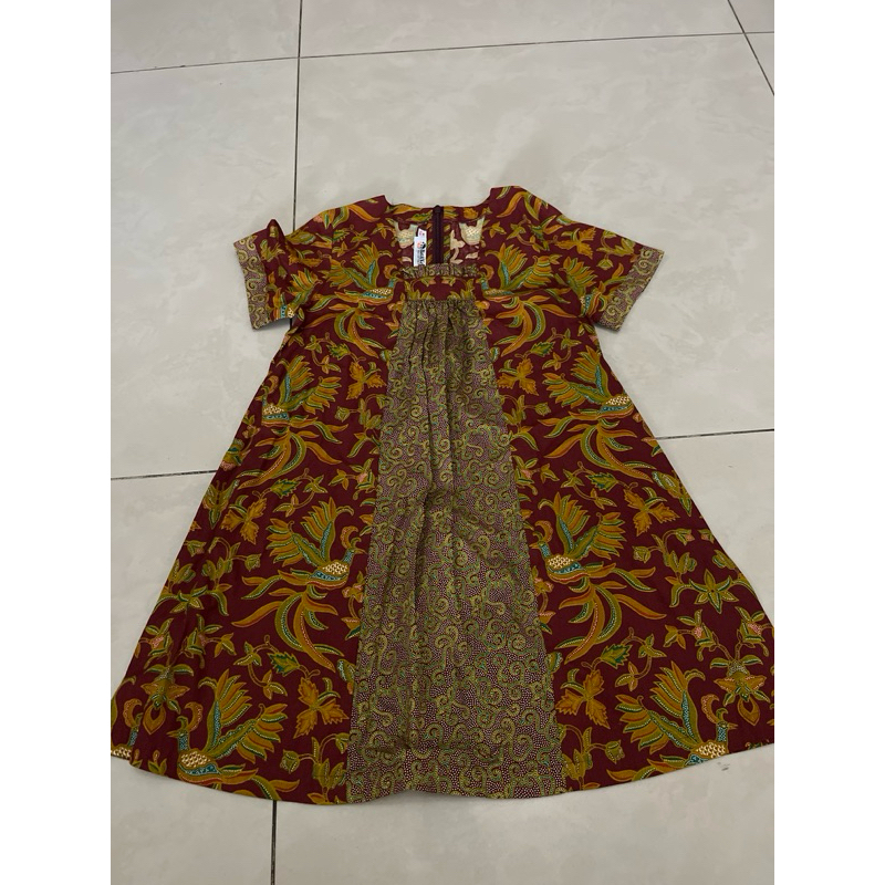 preloved dress batik keris anak