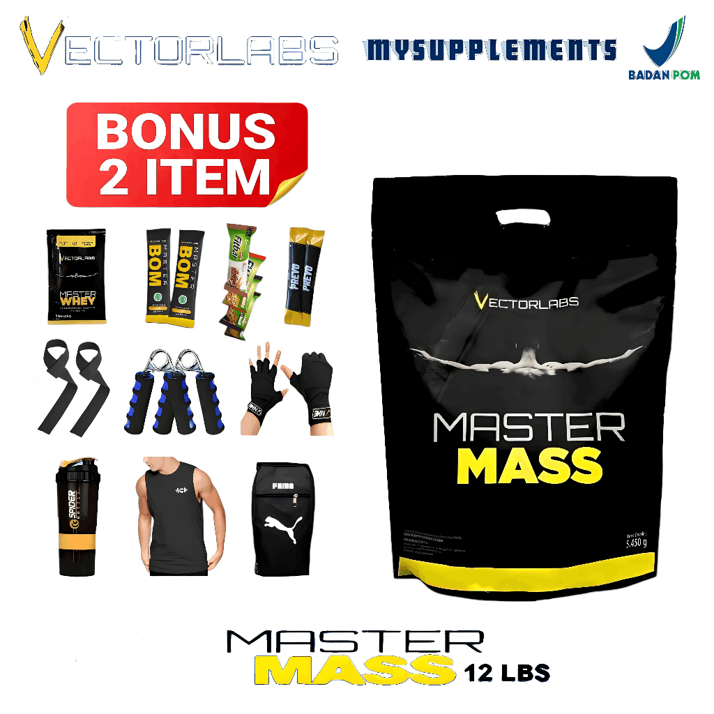 Vectorlabs Master Mass 12lbs 5,4kg Susu Gainer Susu Penambah Berat Badan
