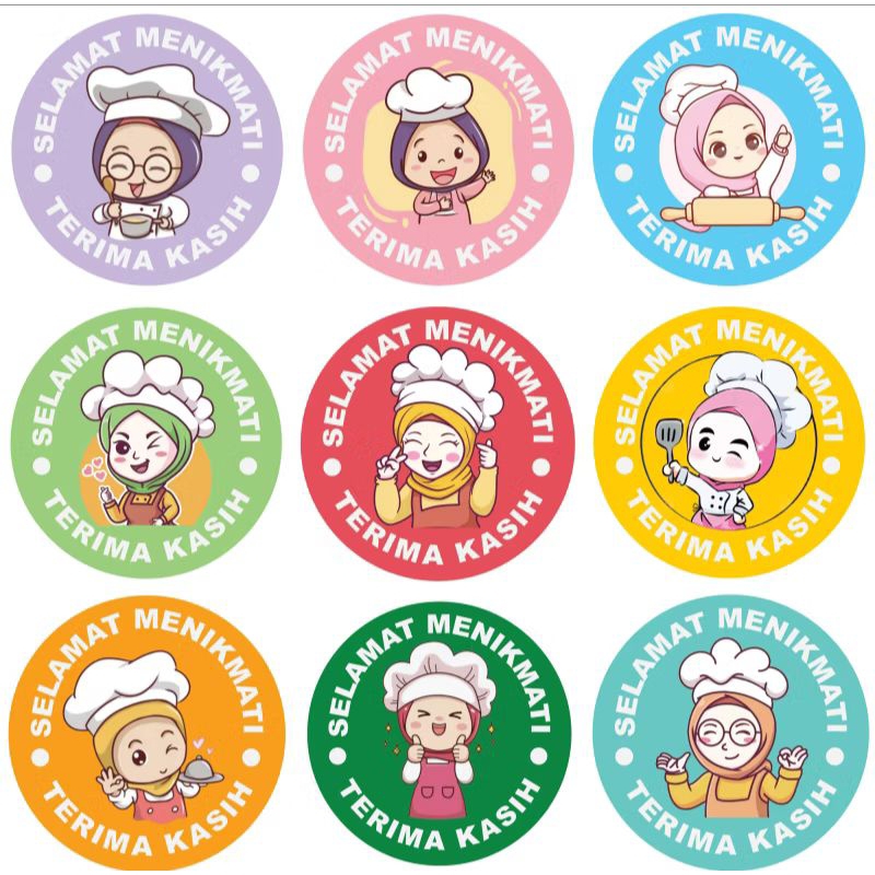 

STIKER UCAPAN TERIMAKASIH (Isi per 85 pcs) LABEL KEMASAN MAKANAN/STIKER KEMASAN /STIKER MAKANAN PRODUK