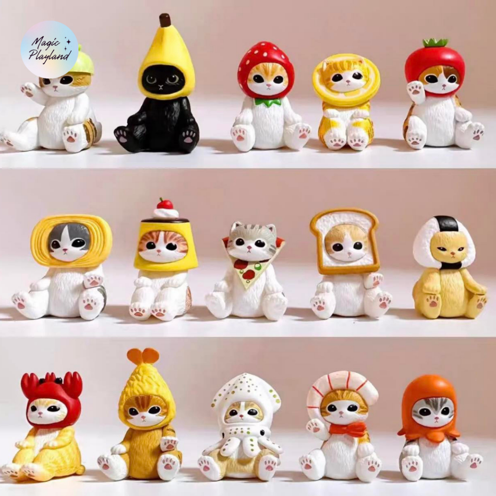 [READY STOCK] MOFUSAND MINI FIGURE BLIND BOX GOURMET SERIES SEAFOOD BREAD FRUIT SEA CREATURES