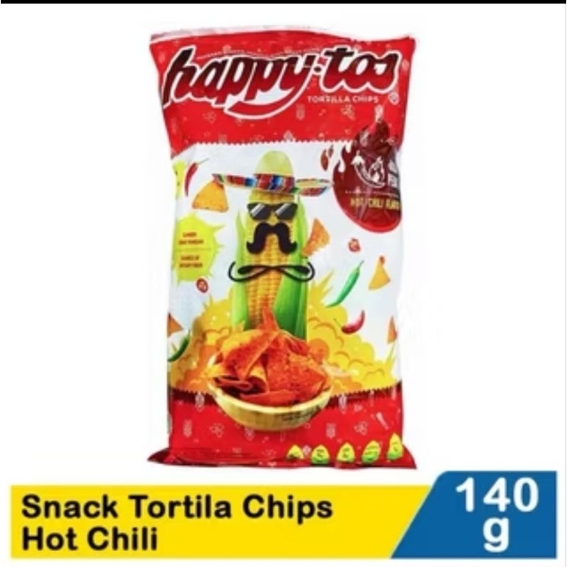 

Happytos Tortilla Chips Rasa Hot Chili Flavour 140g