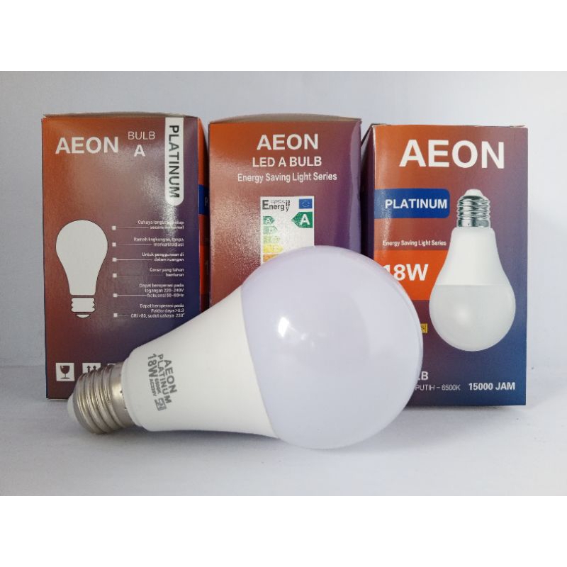 AEON PLATINUM 18W Lampu LED Bohlam Model Bulat Cahaya Putih