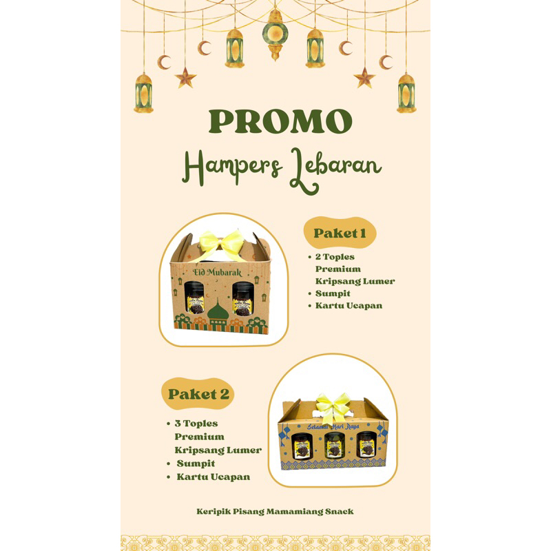 

KERIPIK PISANG LUMER KHUSUS HAMPERS