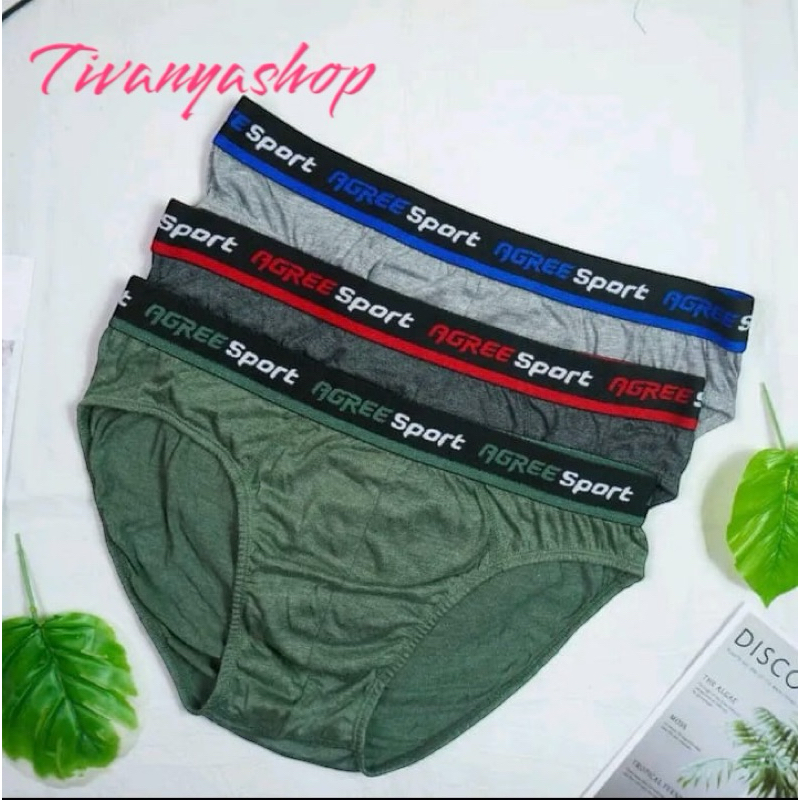 (3 PCS) CELANA DALAM PRIA AGREE CD COWOK AGREE SPORT