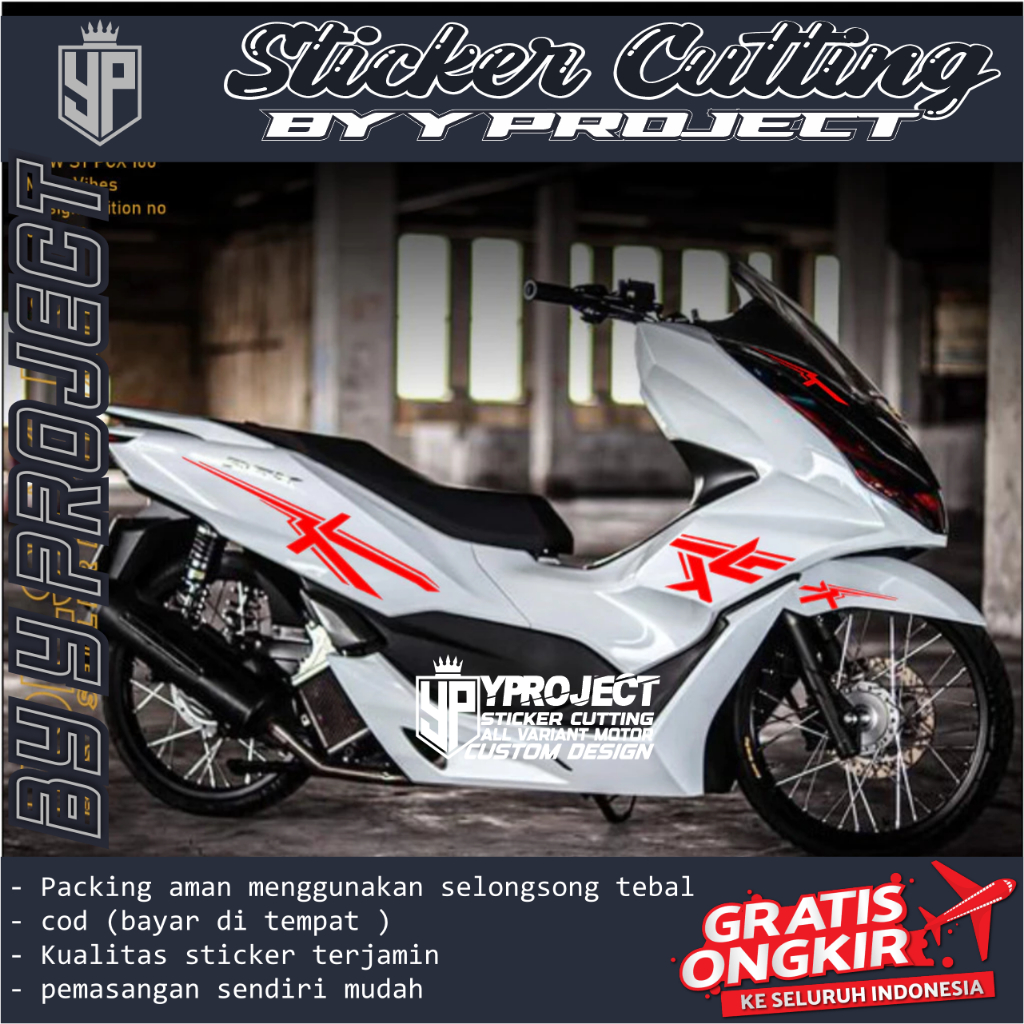 PCX CUTTING STICKER STRIPING VARIASI ALL NEW PCX 150 STRIPING VARIASI PCX 160 STIKER PCX 160 LIS