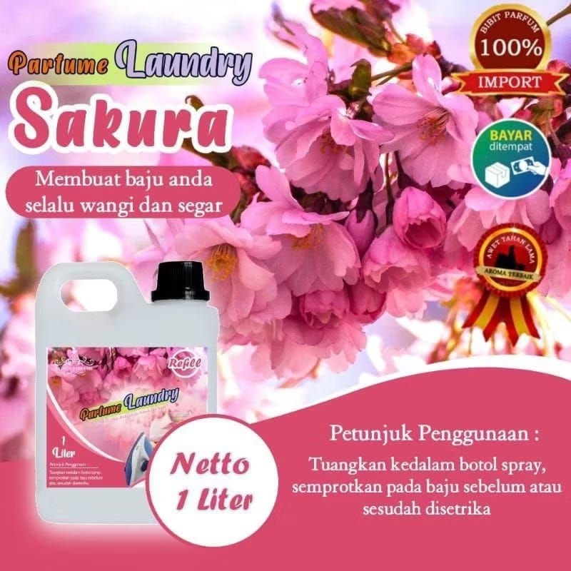 Parfum Laundry Sakura - Parfum Laundry Tahan Lama- Parfum Laundry Awet