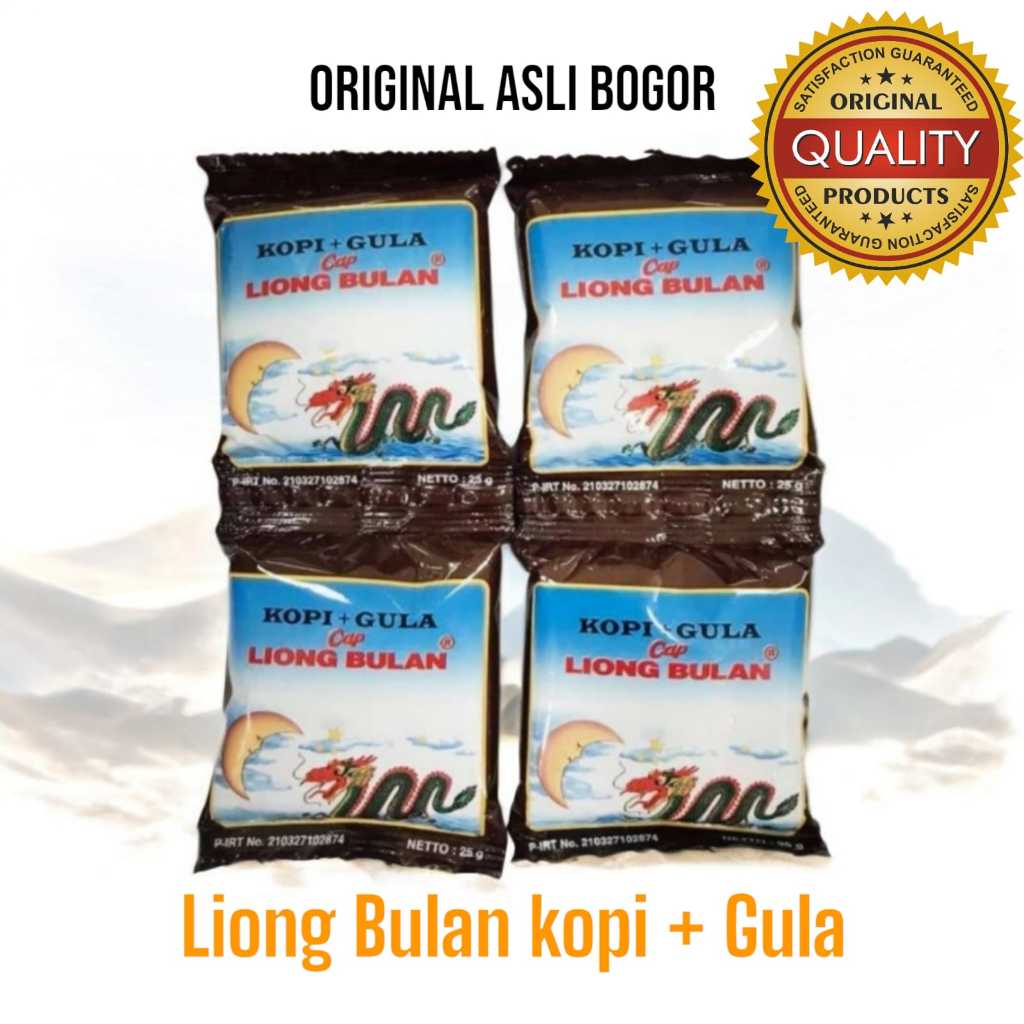 

COD 1pcs Kopi + Gula Liong Bulan Kopi Khas Bogor