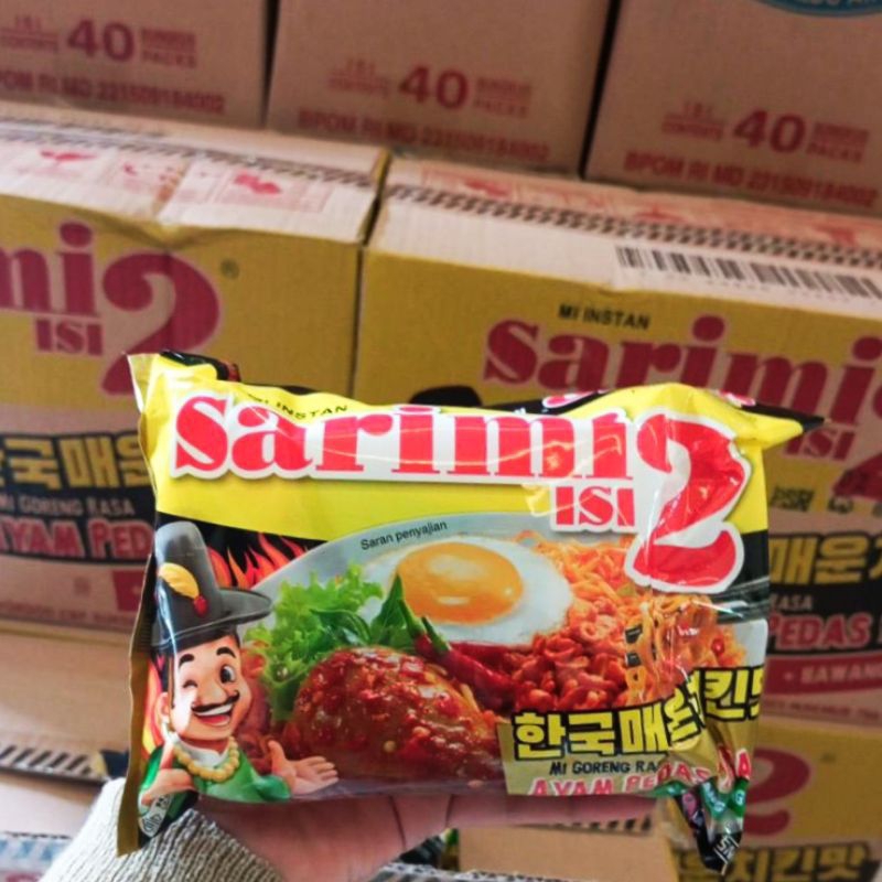 

Mie instant sarimi goreng ayam pedas korea isi 2 / 1 dus isi 24 pcs