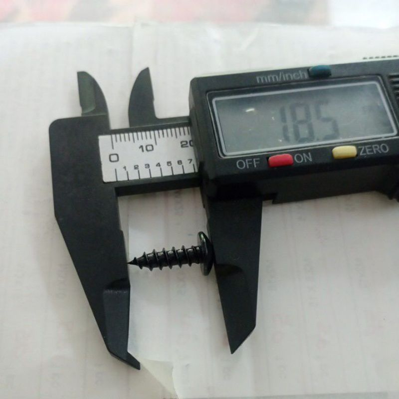 SEKRUP HITAM M5X15 DIAMETER 5MM PANJANG 15MM CARBON STEEL SEKRUP LANCIP KASAR BAUT SPEAKER