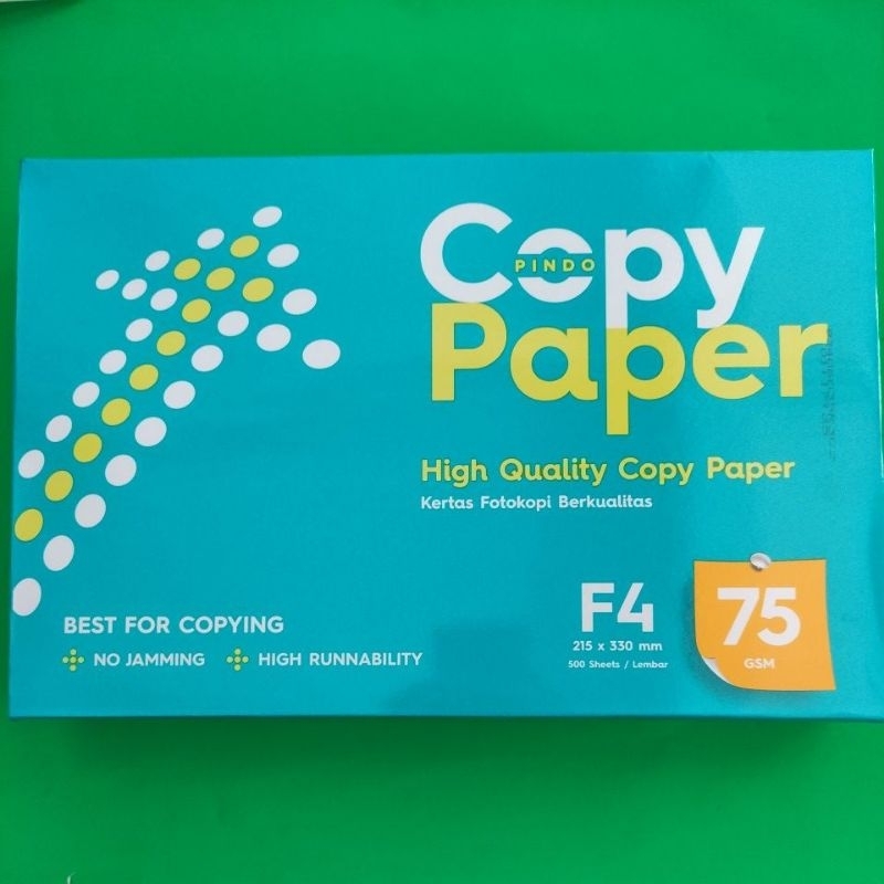 

Kertas HVS Ukuran F4 75g Copy Paper Per rim (isi 500 Lembar)