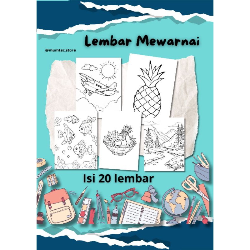 

20 Lembar Mewarnai Anak