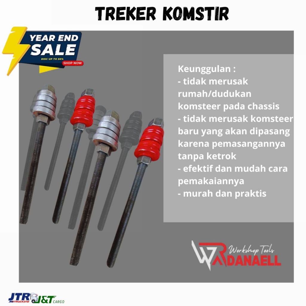 Treker Komstir konis Treker untuk memasang Komstir