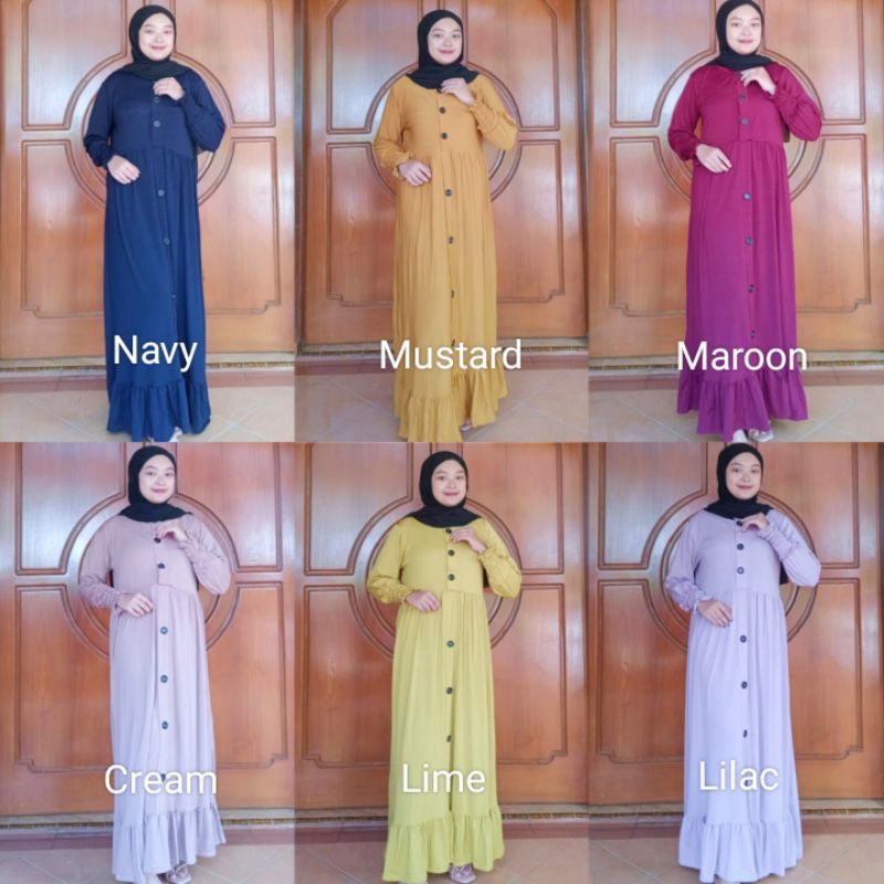 Gamis Gayatri Kaos/Gamis Simple Busui Friendly