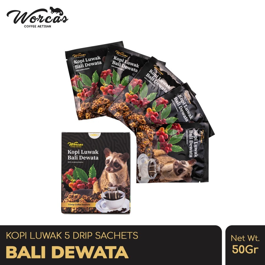 

WORCAS Kopi Luwak Bali Dewata Drip Filter 50gr