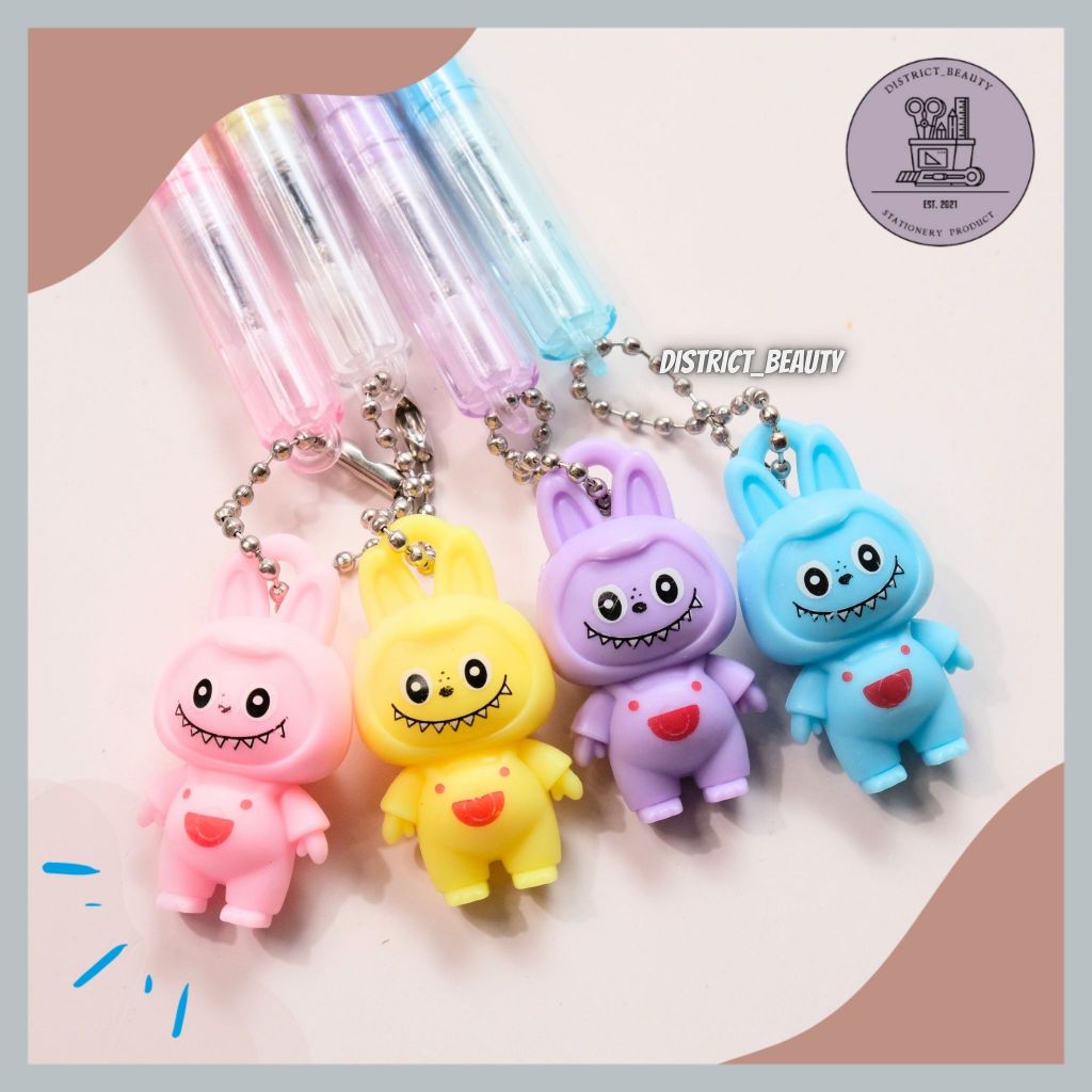 

PULPEN GANTUNGAN MINIATUR LABUBU WARNA PEN GEL GANTUNG BONEKA LABUBU BOLPEN PENA GEL LABUBU LUCU TERMURAH