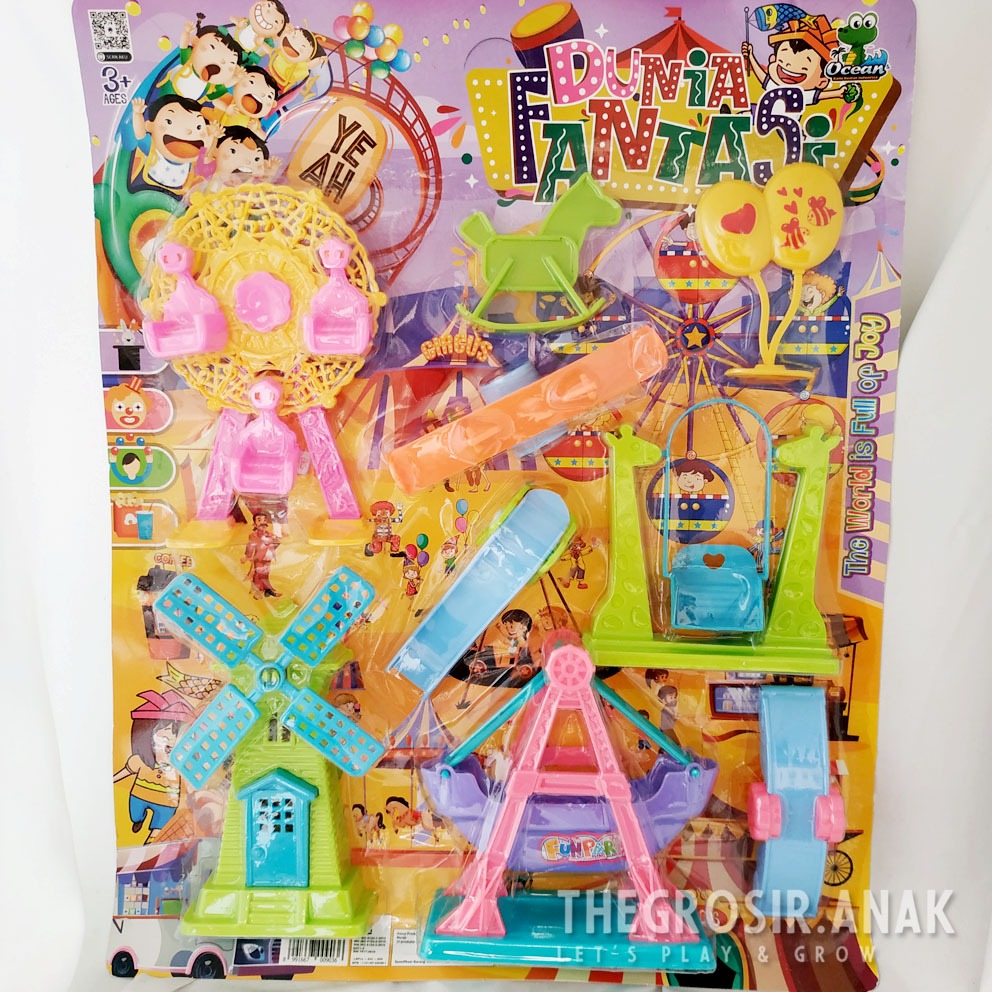TGA Dunia Fantasi OCT2919 Mainan Taman Bermain Mini Wahana Pasar Malam