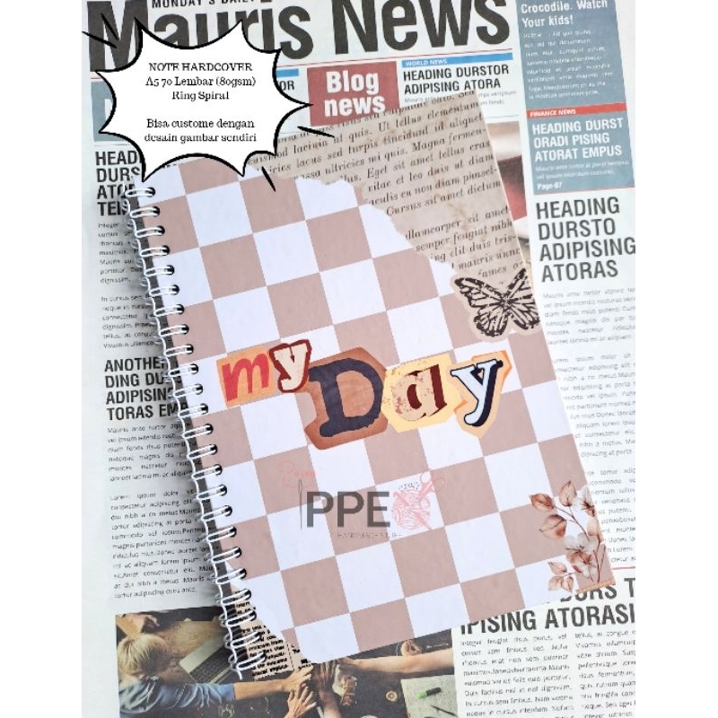 

[Non-COD PRE-ORDER] Custom Notebook Hardcover A5 (Isi 70 Lembar)