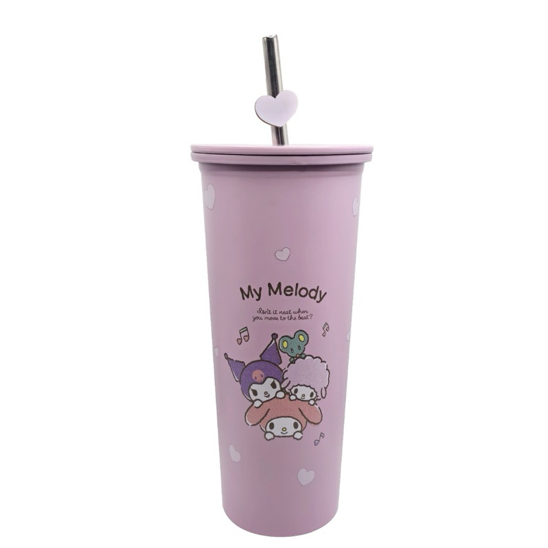 COD Miniso Sanrio Stainless Steel Tumbler Cinnamorol Gelas Stainless My Melody Botol Minum Sanrio