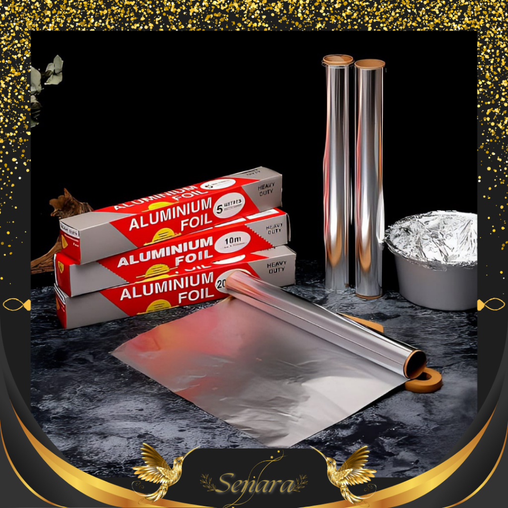SENARA Alumunium Foil Roll / Foil Warp Makanan /  kertas Alumunium Foil Roll | Pembungkus Aluminium 