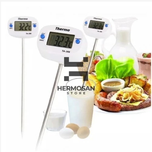 

Thermomerter Termometer Digital Led Lcd Peralatan Cek Suhu Masakan Maknan Minuman Cek Suhu Kopi Makanan