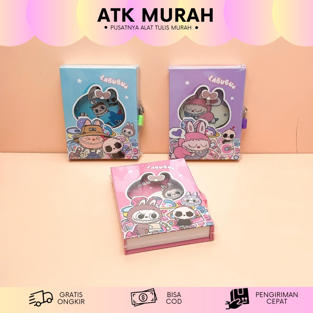 

BUKU DIARY GEMBOK LABUBU BK-1710 BOOK NOTEBOOK LUCU IMUT POPMART KADO UNIK SOUVERNIR
