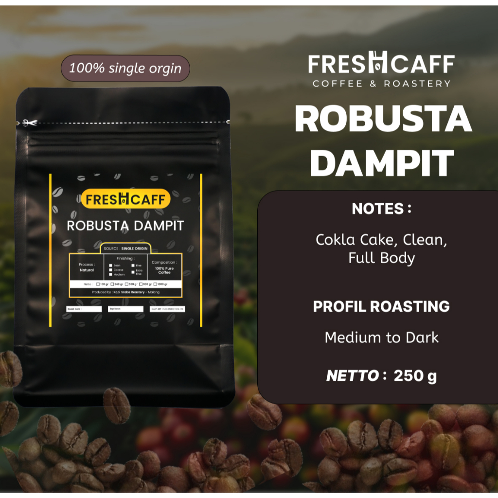 

Kopi Robusta Dampit Malang Murah 250 gram