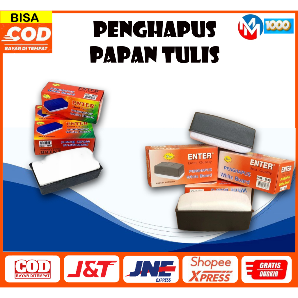 

Penghapus Whiteboard / Papan Tulis Kecil Enter 802