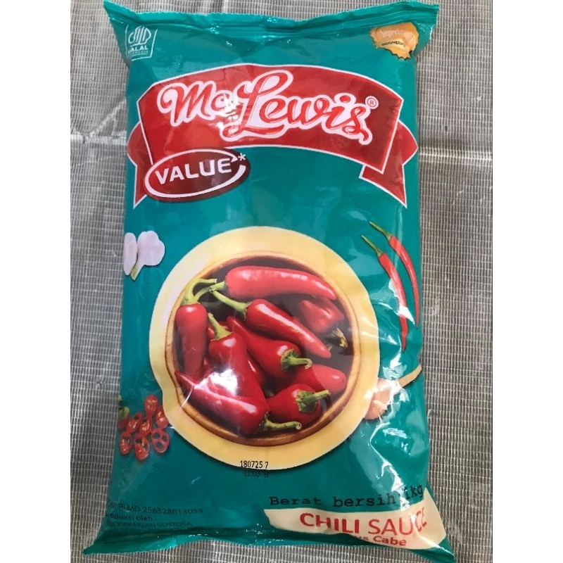 

Mc Lewis Saus Cabai 1kg