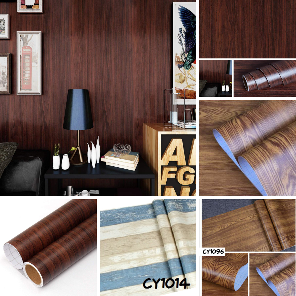 Wallpaper Stiker Meja Kayu 7.5Meter Wallpaper Lemari Kayu Stiker Lemari Kayu Walpaper Lemari Kayu