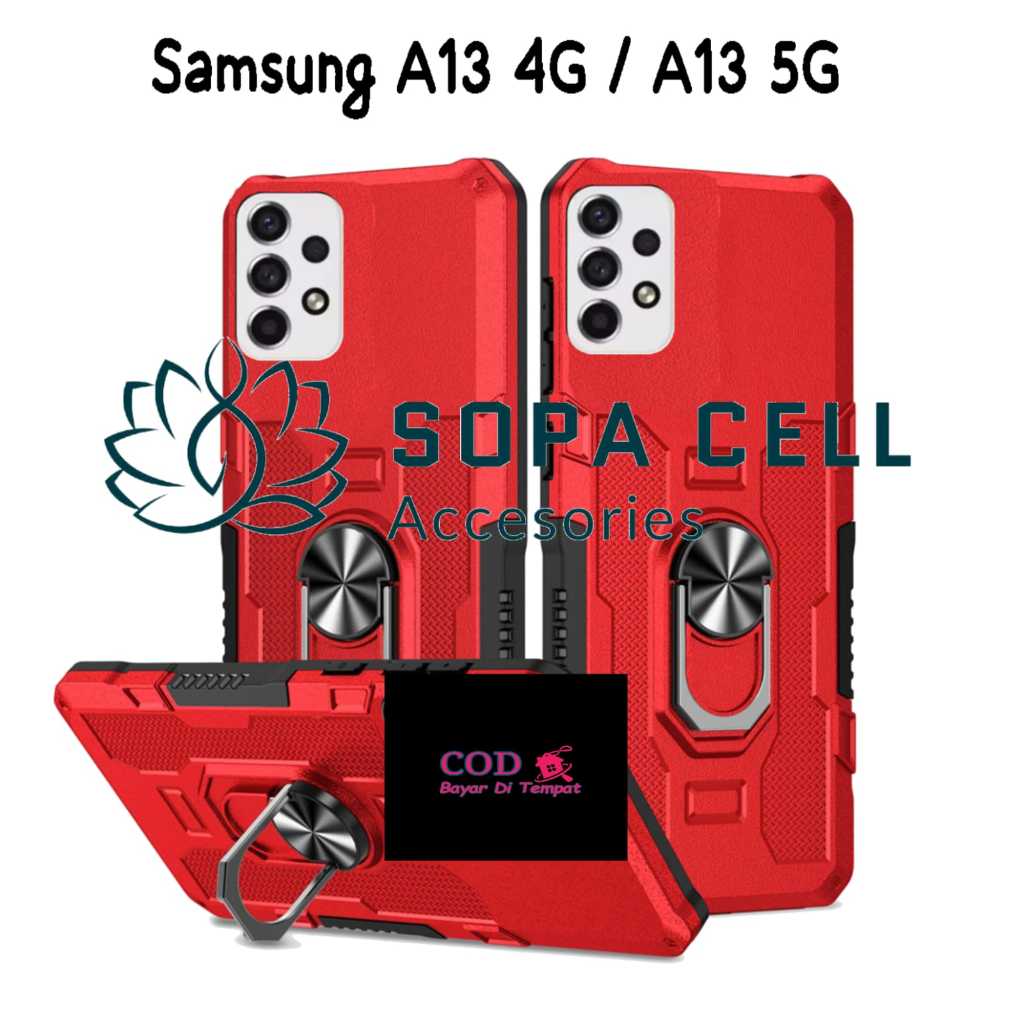 CASING HP UNTUK SAMSUNG GALAXY A13 4G / A13 5G CASE ROBOT HIT EYE RING CASING STANDING NEW COVER