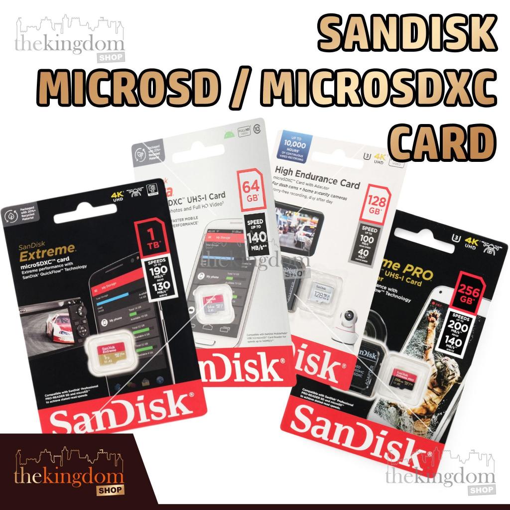 Sandisk Extreme Pro High Endurace MicroSD MicroSDXC Card V30 U3 Class 10 100 140 150 200MB/s 64 128 