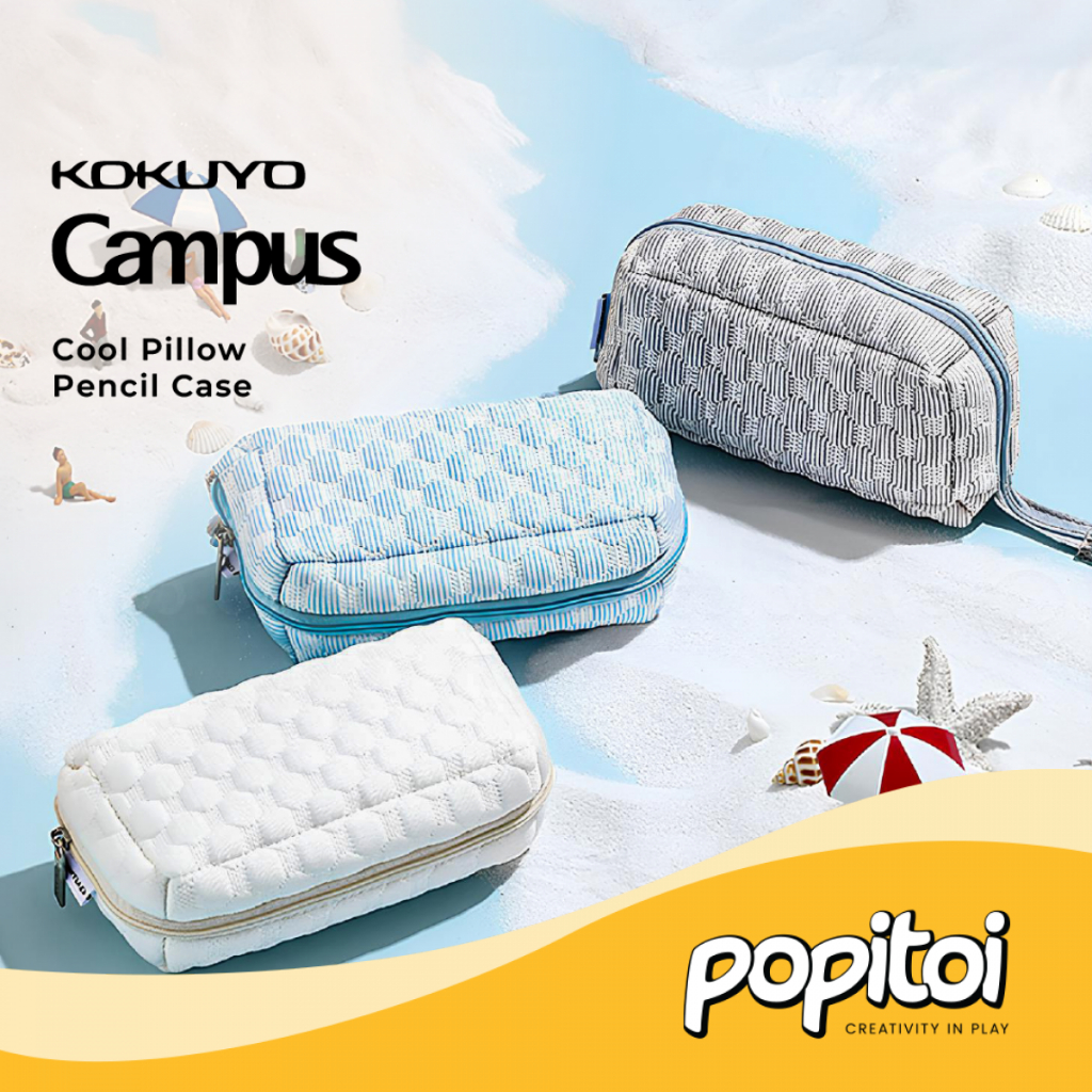 

Kokuyo Campus Nemu Nemu Cool Pillow Bag Pencil Case Storage Bag Pen Gadget Cosmetics Make Up Case