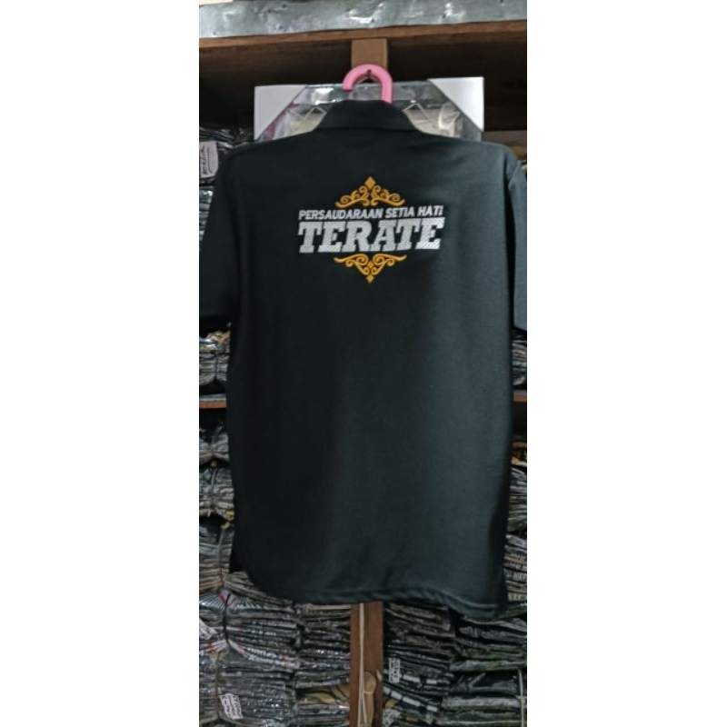 Kaos Polo PSHT full bordir kaos kerah PSHT full bordir kaos Terate lekinian