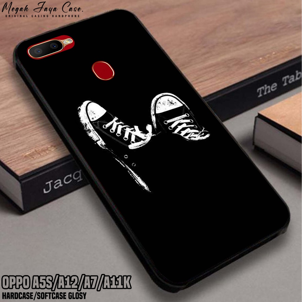 Case Oppo A5S A12 A7 A11K - Casing Hp Oppo A5S A7 A12 A11K Motif BLCK - Softcase Hp Oppo A12 -  Sili