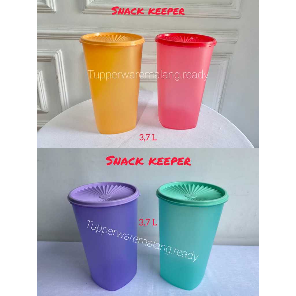 SALE TOPLES/ WADAH/ TEMPAT SNACK KUE JAJAN KERUPUK TUPPERWARE SNACK KEEPER MURAH