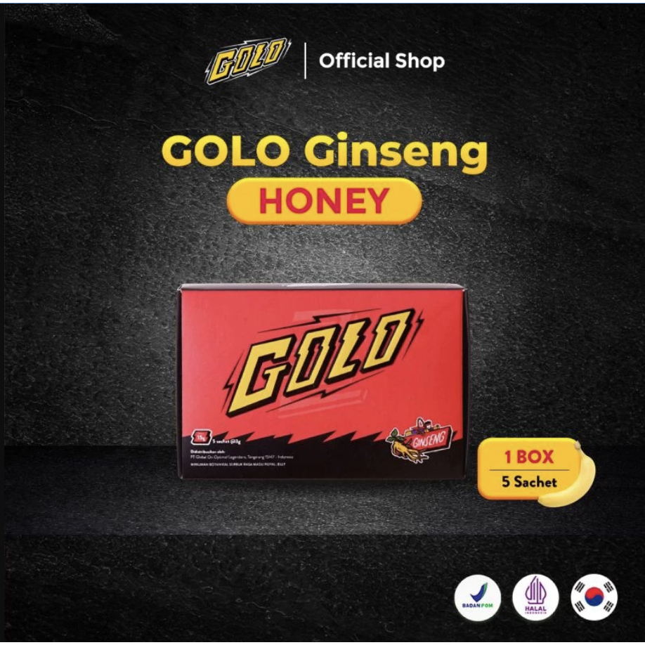 

GOLO HONEY - Minuman serbuk - Original - Minuman rasa GINSENG HONEY