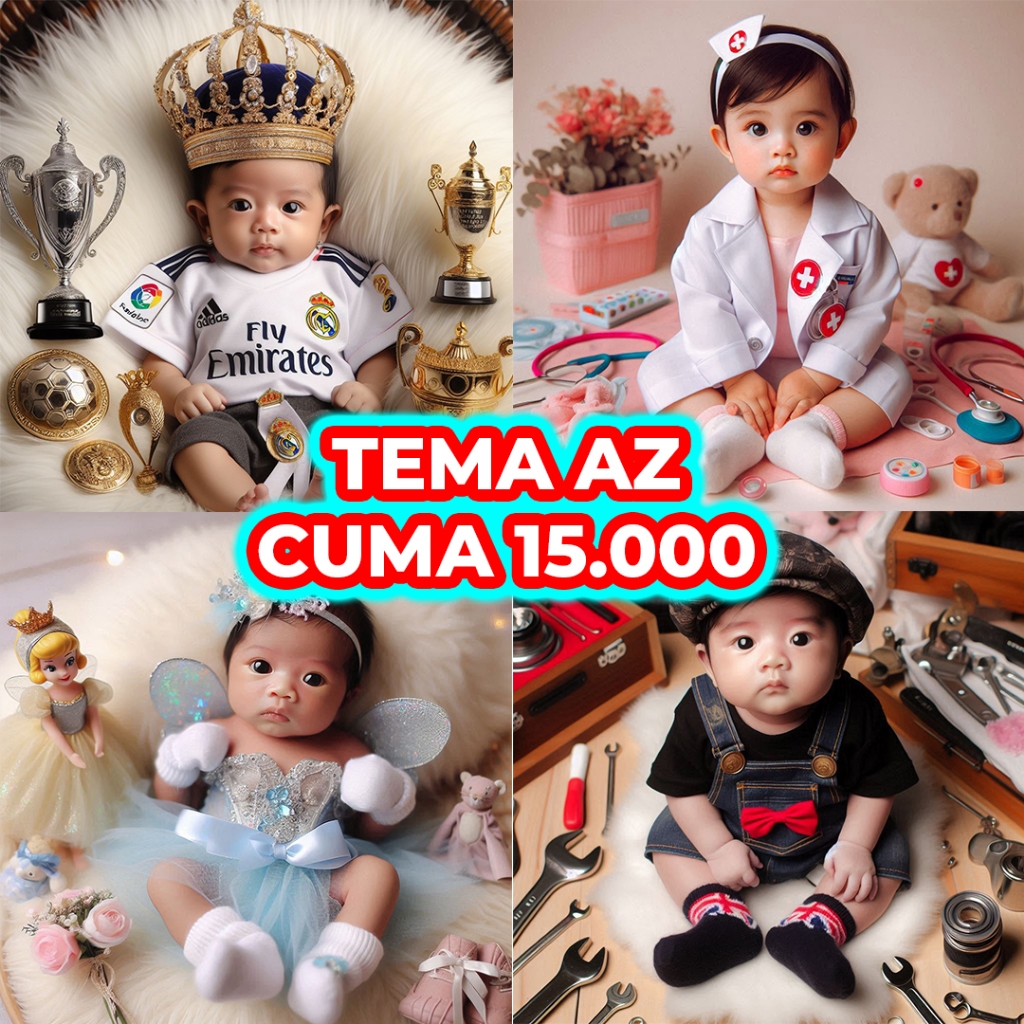 Edit Foto Bayi Newborn Tema AZ Project (49-72)