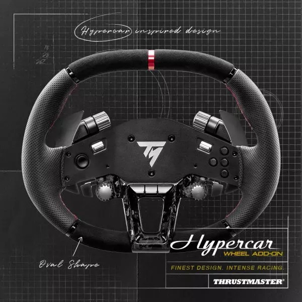 THRUSTMASTER HYPERCAR RACING SIMULATOR STEERING WHEEL ADD ON FOR PC PLAYSTATION PS5 PS4