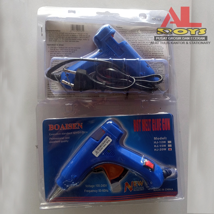 

ALAT LEM TEMBAK / PISTOL LEM TEMBAK / HOT MELT GLUE GUN 20 WATT / SWITCH ON/OFF