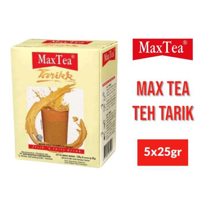 

maxtea teh tarik 125g - maxtea teh tarik isi 5 - maxtea teh tarik