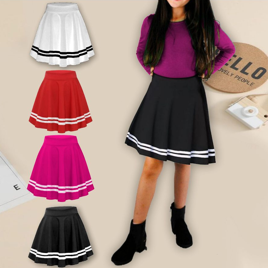 ok korea list Anak Terbaru Viral Rok mini Lis nak Rok List Anak Rok Lis Jepang Anak Korean Style Rok